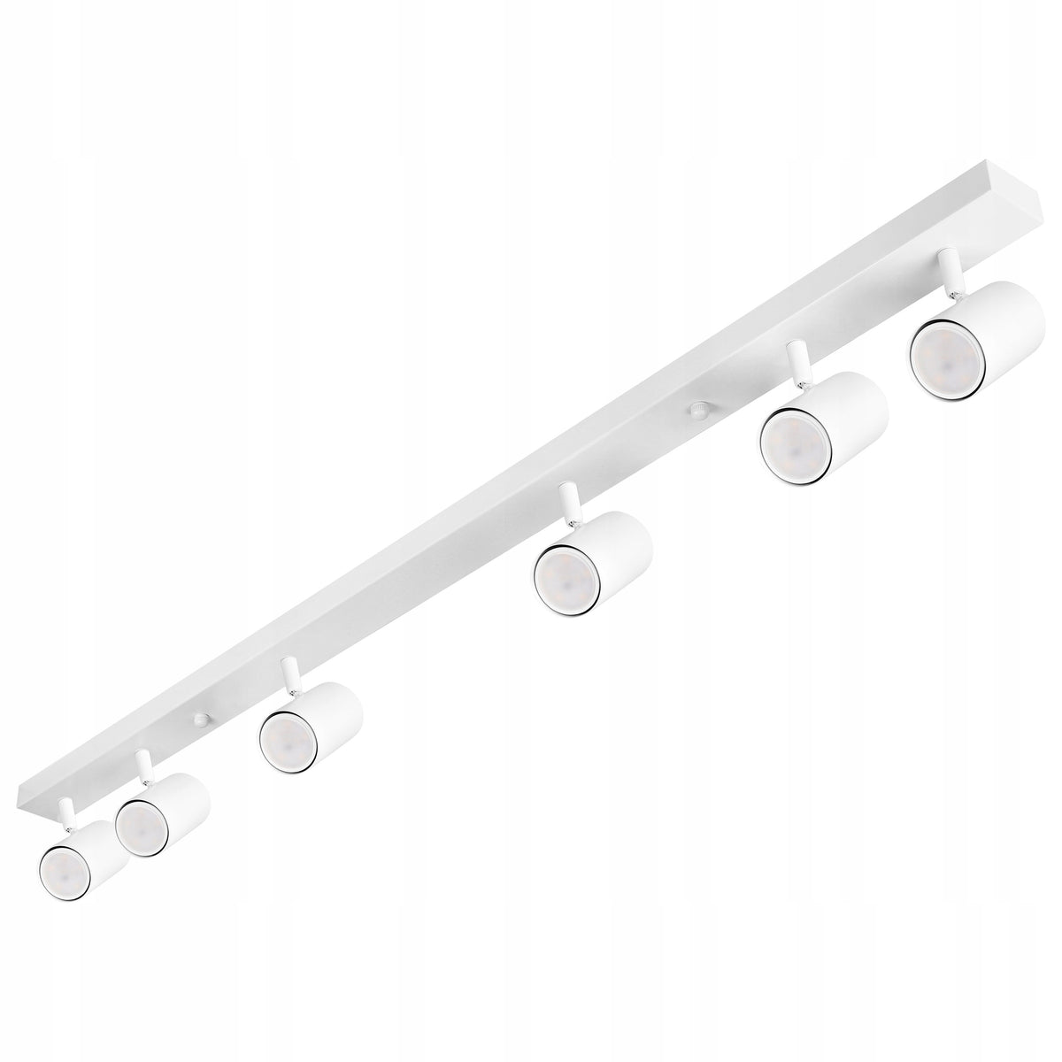 Lampa sufitowa HALOGENOWA kinkiet OPRAWA LED reflektor SPOT 6x GU10 biały listwa oświetleniowa do salonu i kuchni
