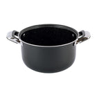 GARNEK DO SMAŻENIA FRYTEK PĄCZKÓW GOTOWANIA MAKARONU Z SITKIEM KAMILLE naczynie stalowe 4 l, powłoka non-stick