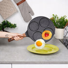 Patelnia granitowa do jajek sadzonych na jajka placki naleśniki pancakes omletnica 26 cm, omlety, indukcja, gaz