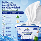 Nawilżany Papier Toaletowy Vebox XXL 500 szt. Aloes Witamina E Spłukiwalny chusteczki higieniczne celulozowe