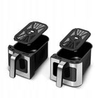Frytkownica beztłuszczowa dwukomorowa AIR fryer 9 programów LED 9l 2800W srebrny/szary