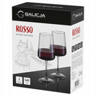 Zestaw kieliszków rosso 540ml 4 szt duże eleganckie do wina do wody ryfle