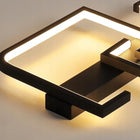 Lampa LED kwadrat sufitowa plafon LED + pilot oprawa oświetleniowa do salonu i sypialni, zintegrowane źródło światła