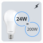 3x Żarówka LED E27 A95 24W = 200W 3452lm 4000K Neutralna 260° lumiled trzonek Edison, do lamp sufitowych i stojących