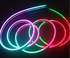 5m taśma LED rgbic neon flex 10W/m 24V aplikacja Bluetooth pilot zasilacz wielokolorowy wąż świetlny do dekoracji wnętrz