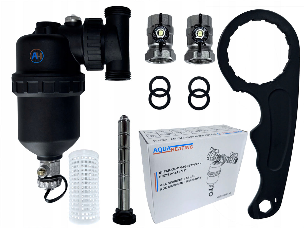 Filtr X-HOME magnetyczny 3/4" do separacji zanieczyszczeń, max 90 °C