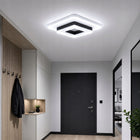LAMPA SUFITOWA LED PLAFON CZARNY KWADRAT 20W CCT 3 BARWY 3000-6000K oprawa metalowa z wbudowanym źródłem światła do