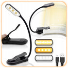 LAMPKA DO CZYTANIA KSIĄŻEK Z KLIPSEM NOCNA 8 LED USB BEZPRZEWODOWA AKU oświetlenie biurkowe, nauka, praca, czarna