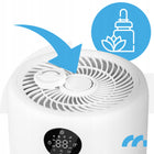 Nawilżacz powietrza ewaporacyjny jonizator aromaterapia dyfuzor pilot timer higrostat, auto wyłączanie, zbiornik 4,5 l