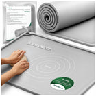 Stolnica silikonowa do ciasta z wysokim rantem antypoślizgowa duża 70x50CM mata cukiernicza do wałkowania i wyrabiania