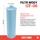 3 Zamienne filtry do ekspresu Jura Claris Blue, Filtry Coffee Format CF-06 wkład do uzdatniania wody, do parzenia kawy