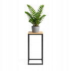 Kwietnik stojący podłogowy metal stojak na kwiaty doniczki półka loft craft podstawa pod roślinę, do salonu, 63 cm