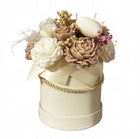 Ręcznie robony Flowerbox bukiet ze świec Prezent na dzień nauczyciela sojowe, boho, dekoracja do domu dla mamy, 22 cm