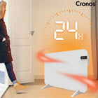 GRZEJNIK ELEKTRYCZNY NA PODCZERWIEŃ PANEL PROMIENNIK IR 450W WiFi NÓŻKI długofalowe 450 W
