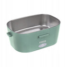 Lunch Box N'oveen LB725 Nature metalowy pojemnik na jedzenie 1100 ml, zielona śniadaniówka