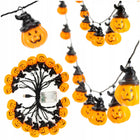 Girlanda lampki dynie świecące 20 LED wiszące dekoracja upiorna halloween łańcuch świetlny na przyjęcie tematyczne do