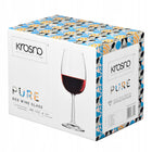 Kieliszki do wina czerwonego Pure KROSNO 6x 390ml aperol spritz lampki, szkło, bezbarwne, zestaw 6 sztuk, można myć w