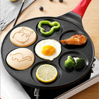 Patelnia do Naleśników Jajek Sadzonych Pancakes i Placków 26cm Non Stick powłoka marmurowa, okrągła, mycie w zmywarce