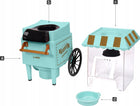 Maszyna do popcornu bez tłuszczu lund retro 1200W prażarka kukurydzy, urządzenie kuchenne, miarka na ziarna, zielona