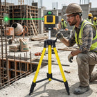 Trójnóg statyw do lasera krzyżowego do poziomicy laserowej tripod 117cm teleskopowy, gwint 5/8 cala, wysokość 120 cm