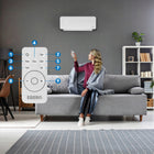 Kurtyna powietrzna szklana Q4 2000W mocny grzejnik elektryczny WiFi + pilot z nagrzewnicą elektryczną 2000 W