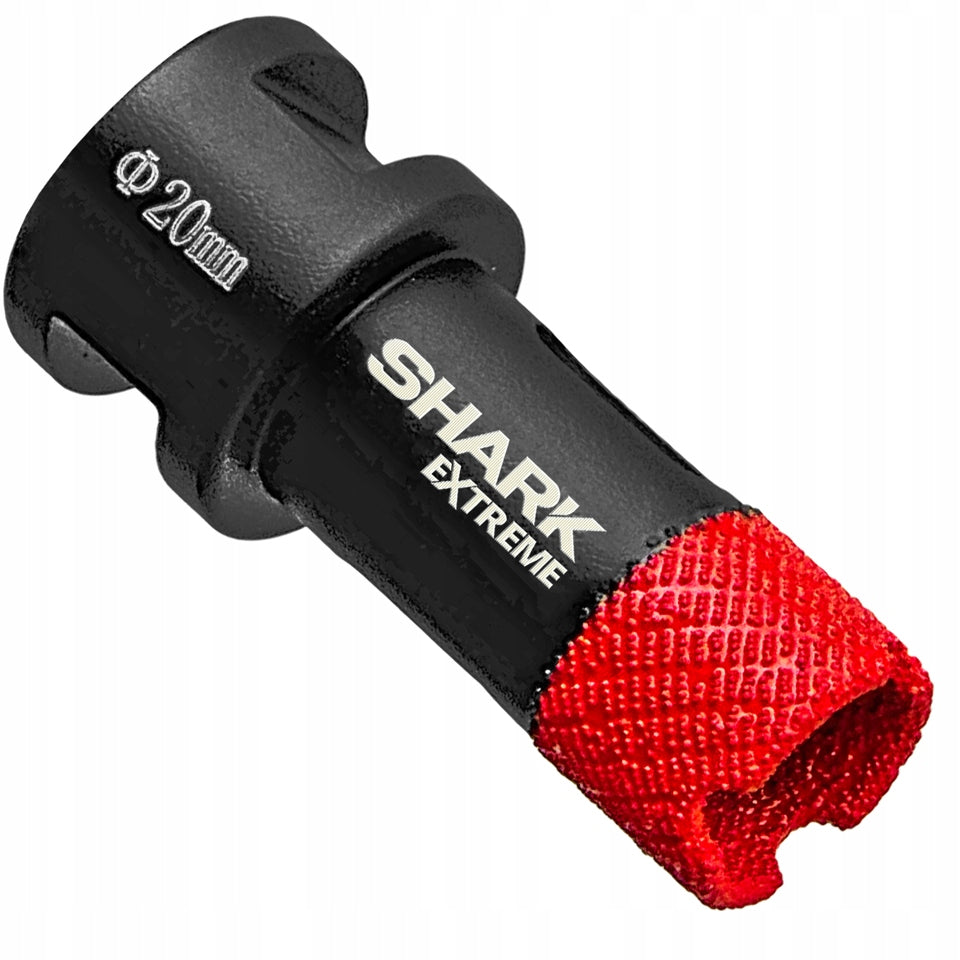 Otwornica Koronka diamentowa M14 wiertło gresu Shark Extreme Ø 20mm do glazury, granitu, marmuru, ceramiki, kamienia i