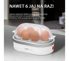 Jajowar Clatronic EK 3497 400W 6 jaj 400 w biały tworzywo sztuczne