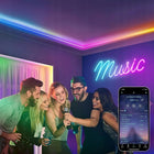 Taśma neon LED 5m 5050 RGB wifi tuya aplikacja pilot wododporna pasek 12V podświetlenie dekoracyjne, oświetlenie