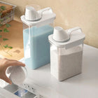 Pojemnik na detergenty proszek do prania z miarką płyn do płukania 1800ml organizer na chemię gospodarczą