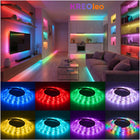 Taśma LED 5m RGB wodoodporna pasek LED 5050 pilot + sterowanie aplikacją kolorowe oświetlenie dekoracyjne do pokoju 12V