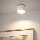 Oprawa Halogenowa GX53 Lampa Sufitowa TUBA LED Natynkowa Ryflowana SPOT oczko okrągłe białe złote do wnętrz, 12 W