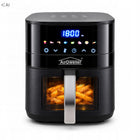 Frytkownica beztłuszczowa AIR fryer 2000W 6l airdweller 8 programów czarna 2000 w czarny