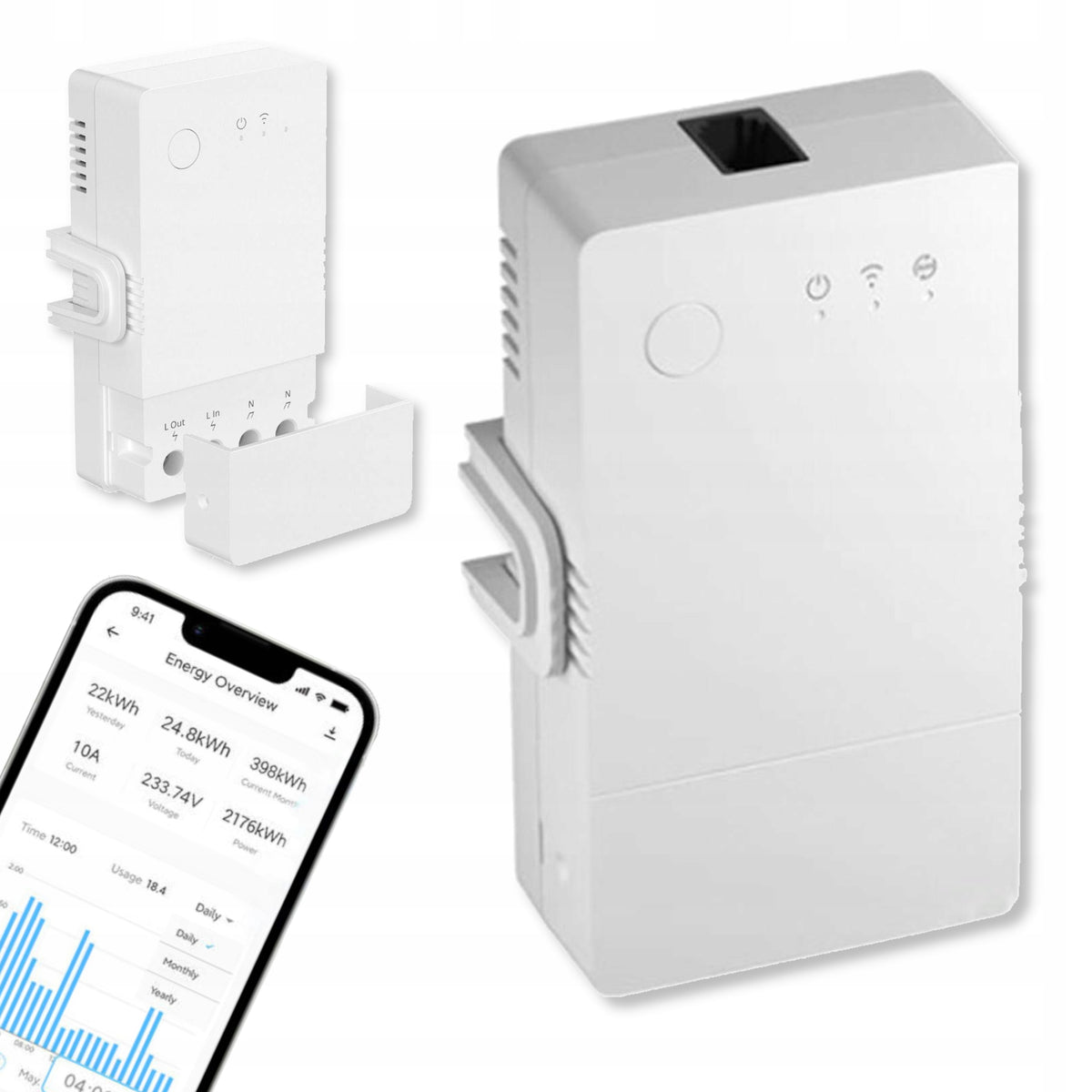 Sonoff THR316 Origin Przełącznik Czujnik Temperatury Wilgotności 16A termostat WiFi, regulator do ogrzewania