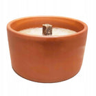 Znicz gliniany otwarty retro ekologiczny ceramiczny 6 szt parafinowy na cmentarz do grobu, czas palenia 15 h