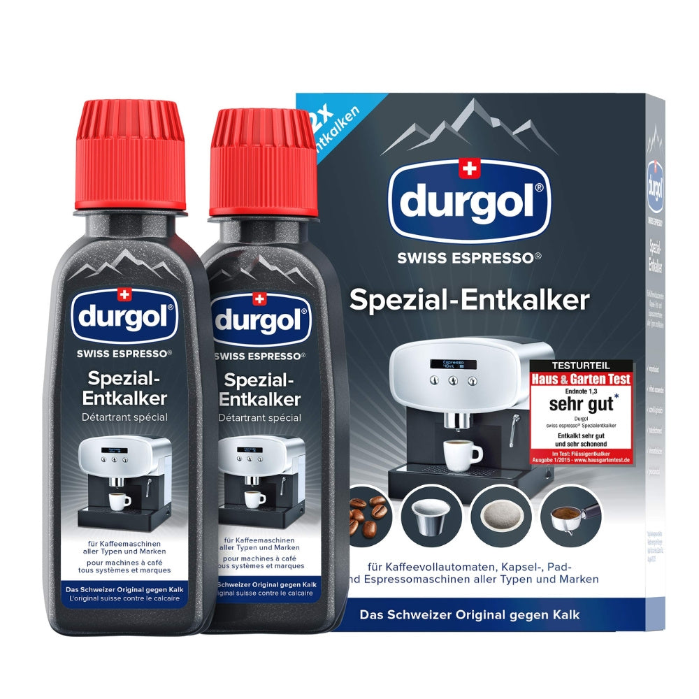 Durgol Swiss Espresso Odkamieniacz w Płynie do Ekspresów Płyn 2x125ml