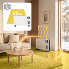 Grzejnik elektryczny konwektorowy energooszczędny termostat Wisser 2300W ogrzewacz pokojowy do domu, biały
