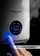 Nawilżacz powietrza ultradźwiękowy biały 4l + aromaterapia + jonizacja do 40 m², zimna mgiełka, higrometr, higrostat