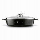 PATELNIA INDUKCJA Głęboka Krótkie Uchwyty Konighoffer Pollo Black 32x8 cm tradycyjna 80 mm 32 cm /Wzór