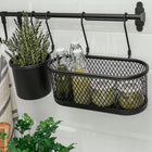 Ikea hultarp Szyna, czarny, 60 cm reling kuchenny, drążek do zawieszania akcesoriów i przyborów kuchennych, montaż
