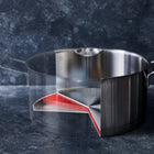 Zestaw garnków i patelni tefal Nordica szpatułki indukcja ceramiczne 17 el. naczynia kuchenne stal nierdzewna powłoka