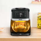 Frytkownica beztłuszczowa tefal Easy Fry Silence EY552D 5 l Air Fryer srebrny/szary