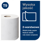 Tork SmartOne mini T9 472193 papier toaletowy do dozownika, celulozowy, 2-warstwowy, 620 listków, biały, bezzapachowy