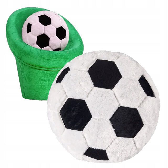 Piłka nożna poduszka pluszowa 35 CM futbol piłkarska dekoracja dla fana jaś dekoracyjny do pokoju kibica, miękka ozdoba