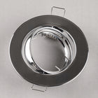 6x Oprawa Podtynkowa 6W Halogenowa Lampa Sufitowa Ruchoma Żarówka LED GU10 oczko metalowe srebrne punktowe do zabudowy