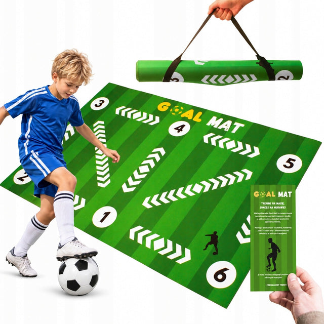 Goal MAT Mata do Piłki Nożnej Treningu Piłkarskiego treningowa Piłkarska akcesorium sportowe dla młodzieży, zestaw 2 sztuki
