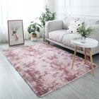 Dywan różowy pluszowy mięciutki shaggy rabbit włochacz 120x170 CM gruby XL prostokątny z poliestru, jednobarwny do