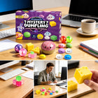 KALENDARZ ADWENTOWY 25 SQUISHY PREZENT ANTYSTRESOWY ŚWIĄTECZNY ZESTAW stojący