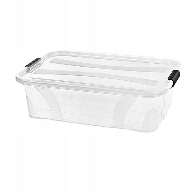 Pojemnik pudło Master Box z pokrywą 21l organizer na akcesoria, pudełko na drobiazgi, przezroczysty