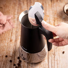 Kawiarka Klausberg KB-7847 stalowa indukcja Gaz espresso 12 filiżanek Kawy zaparzacz moka 600 ml, czarno-srebrny
