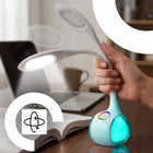 LAMPKA LED BIURKOWA USB DLA DZIECKA BARWY 256 KOLORY RGB LAMPA NA BIURKO do nauki, regulowana jasność, ściemniana